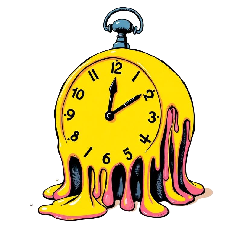 Melting clock